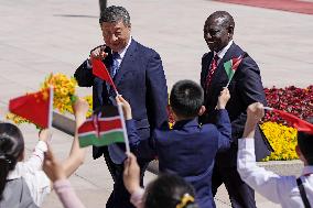 Kenyan president in Beijing