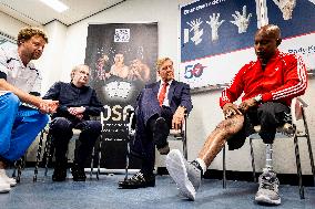 King Willem Alexander Visits Beverwijk Burns Center - Netherlands