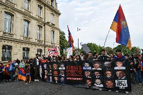 Annual commemoration of the Armenian genocide of 1915 in Paris - FA