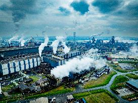 Tata Steel Pollution Illustrations - Netherlands