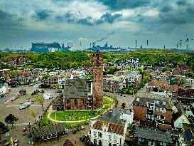 Tata Steel Pollution Illustrations - Netherlands