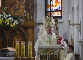Mass for Pope Francis in Kharkiv