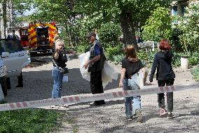 Pavlohrad after large-scale Russian drone attack