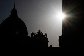 Atmosphere Hours Before Pope Francis Funeral - Vatican