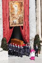 The Coffin Of Pope Francis Leaving St. Peters Basilica - Vatican