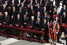 The Coffin Of Pope Francis Leaving St. Peters Basilica - Vatican