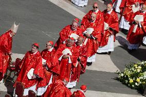 The Coffin Of Pope Francis Leaving St. Peters Basilica - Vatican