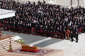 The Coffin Of Pope Francis Leaving St. Peters Basilica - Vatican