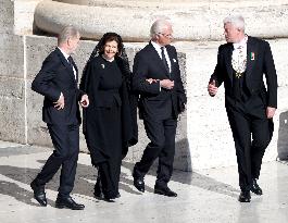Royals Arrive For The Funeral of Pope Francis - Vatican