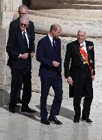 Royals Arrive For The Funeral of Pope Francis - Vatican
