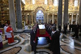 Burial of Pope Francis At Santa Maria Maggiore Basilica - Rome