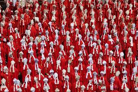 Cardinals And Clergy During The Funeral Of Pope Francis - Vatican