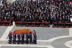 World Leaders During The Passage Of The Coffin Of Pope Francis - Vatican