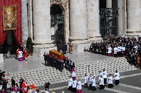 Cardinals And Clergy During The Funeral Of Pope Francis - Vatican