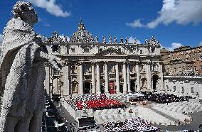 Cardinals And Clergy During The Funeral Of Pope Francis - Vatican