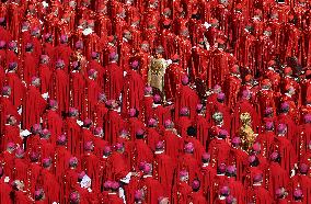 Cardinals And Clergy During The Funeral Of Pope Francis - Vatican
