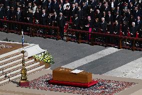 Cardinals And Clergy During The Funeral Of Pope Francis - Vatican