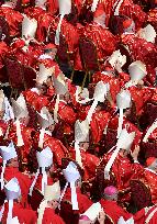 Cardinals And Clergy During The Funeral Of Pope Francis - Vatican