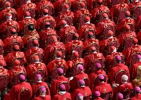 Cardinals And Clergy During The Funeral Of Pope Francis - Vatican