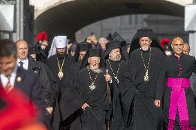 Cardinals And Clergy During The Funeral Of Pope Francis - Vatican