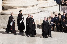 Cardinals And Clergy During The Funeral Of Pope Francis - Vatican