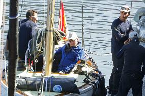 King Juan Carlos enjoys a new day of regattas - Sanxenxo