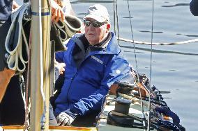 King Juan Carlos enjoys a new day of regattas - Sanxenxo
