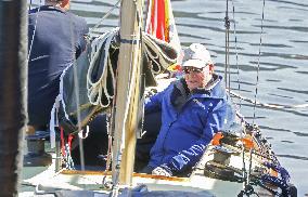 King Juan Carlos enjoys a new day of regattas - Sanxenxo