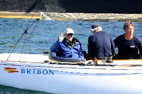 King Juan Carlos enjoys a new day of regattas - Sanxenxo