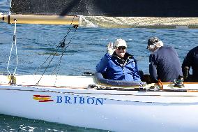 King Juan Carlos enjoys a new day of regattas - Sanxenxo