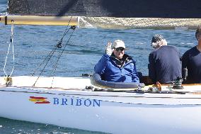 King Juan Carlos enjoys a new day of regattas - Sanxenxo