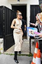 Miley Cyrus After A Photo Shoot - Paris