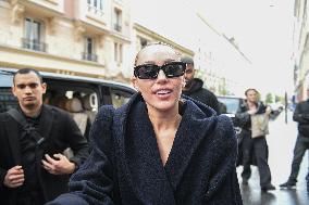 Miley Cyrus Arrives For A Photo Shoot - Paris