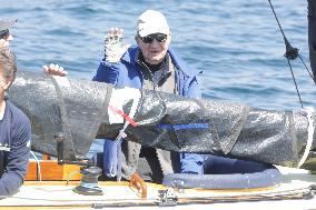 King Juan Carlos enjoys a new day of regattas - Sanxenxo