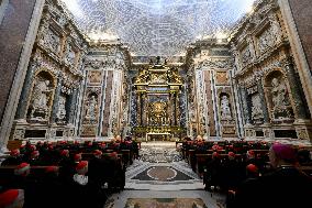 Vespers Service Inside St Mary Major Basilica - Rome