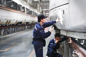 High-speed EMU Train Maintenance in Nanjing