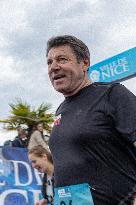 Christian Estrosi at Nice International Half-Marathon - Nice