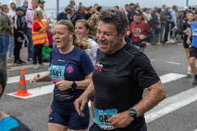 Christian Estrosi at Nice International Half-Marathon - Nice