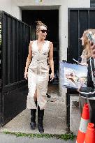 Miley Cyrus Leaves A Photo Shoot - Paris