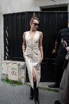Miley Cyrus Leaves A Photo Shoot - Paris
