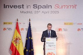 King Felipe VI Opens Invest in Spain Summit - Madrid