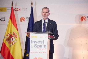 King Felipe VI Opens Invest in Spain Summit - Madrid