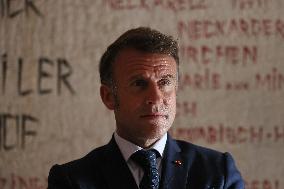 President Macron At Paris Holocaust Memorial Ahead Of Victory Day
