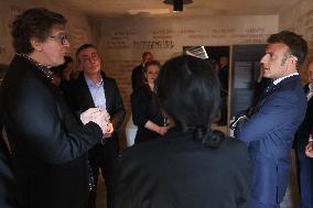 President Macron At Paris Holocaust Memorial Ahead Of Victory Day