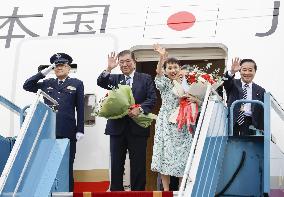 Japan PM Ishiba leaves Hanoi