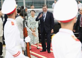 Japan PM Ishiba leaves Hanoi