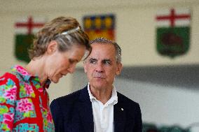 Mark Carney Votes in Ottawa with Wife - Ottawa