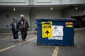 Voting Election Day in Canada