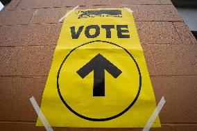 Voting Election Day in Canada