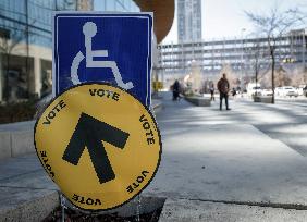 Voting Election Day in Canada